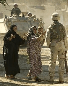 Iraq war women US tanks