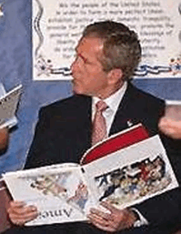 USA bush reading