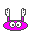 icon jumping pink